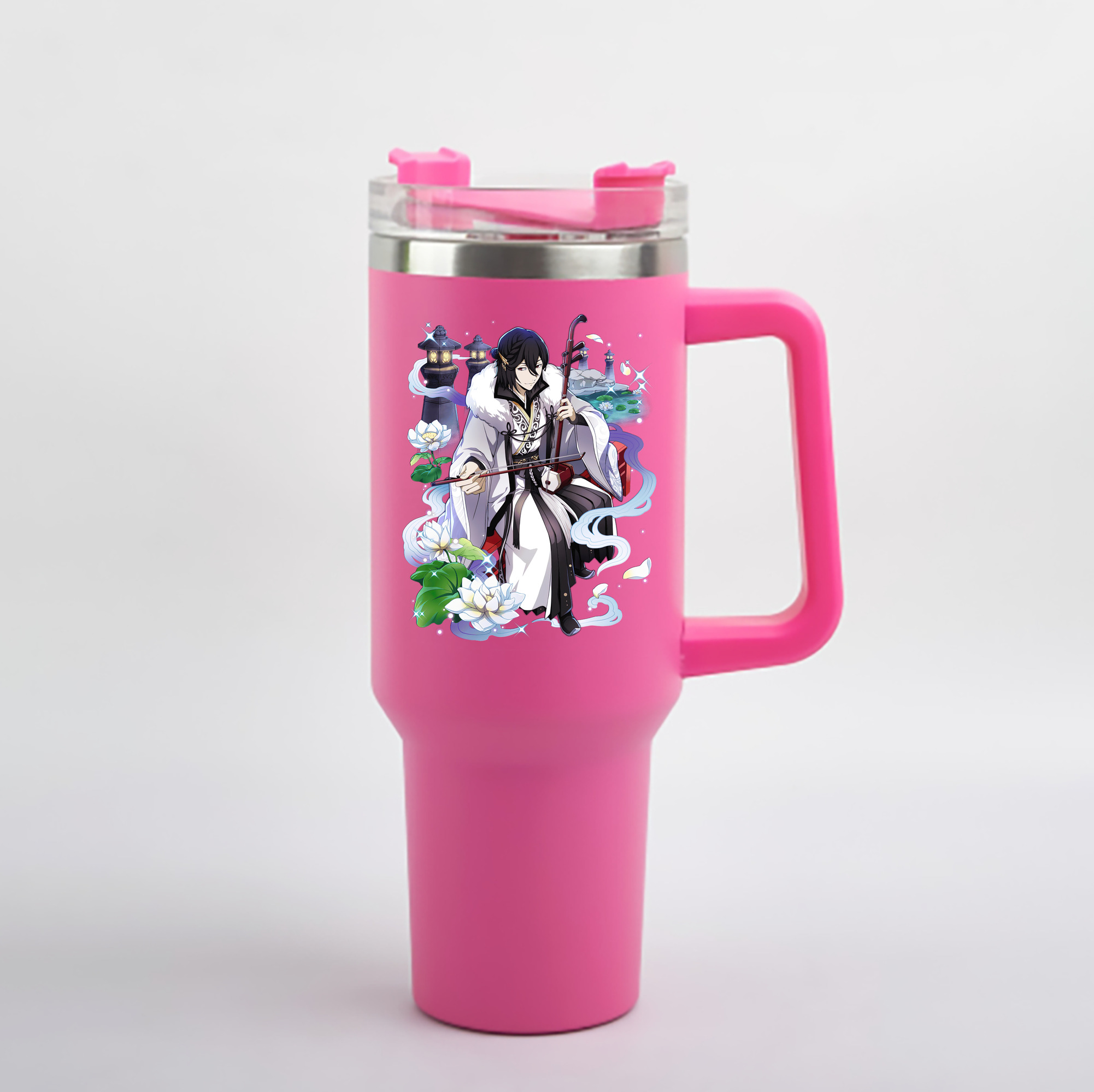 （画像用） 文豪ストレイドッグス Bungo Stray Dogs 1200mL車用タンブラー - クリスタルステッカー（プラスチックストロー付き）